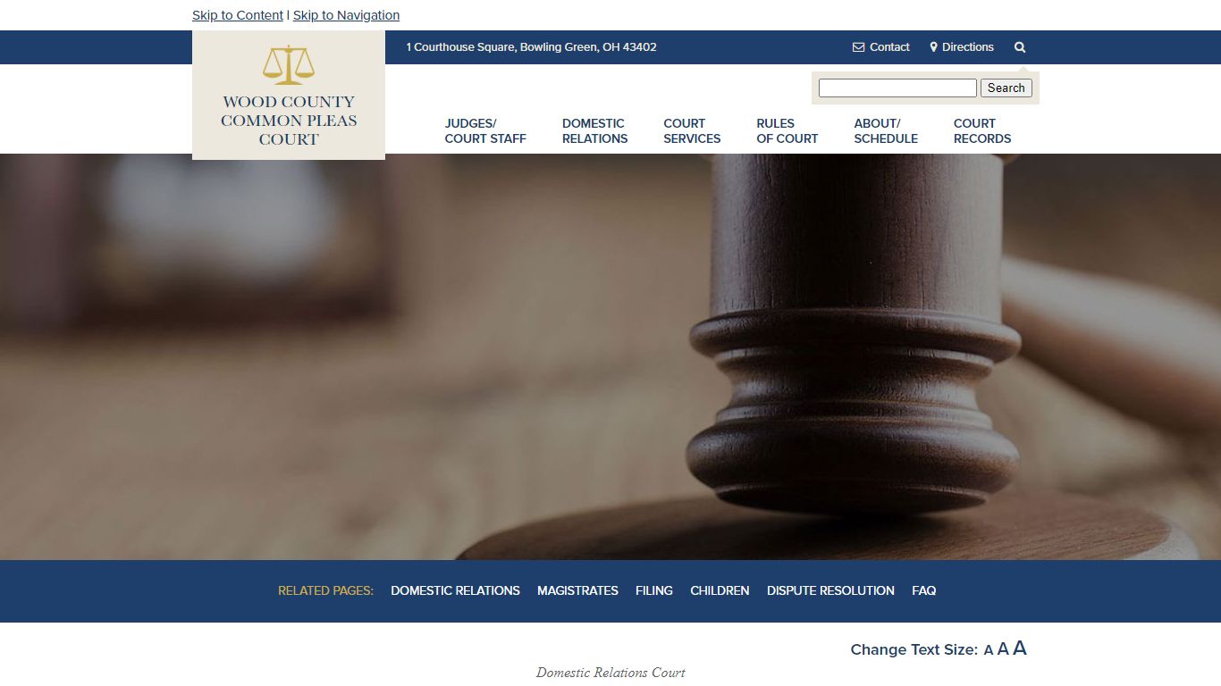 Protection Orders - Wood County Common Pleas Court